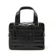 Pre-owned Leather handbags Chanel Vintage , Black , Dames