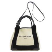 Pre-owned Canvas balenciaga-bags Balenciaga Vintage , Beige , Dames