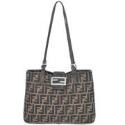 Pre-owned Canvas fendi-bags Fendi Vintage , Brown , Dames