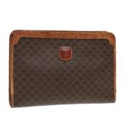 Pre-owned Canvas clutches Celine Vintage , Brown , Dames