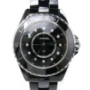 Pre-owned Glass watches Chanel Vintage , Black , Dames