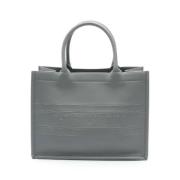 Pre-owned Leather totes Dior Vintage , Gray , Dames