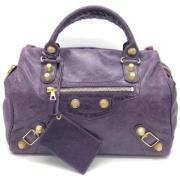 Pre-owned Fabric handbags Balenciaga Vintage , Purple , Dames