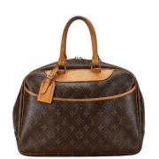 Pre-owned Canvas handbags Louis Vuitton Vintage , Brown , Dames