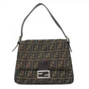 Pre-owned Canvas handbags Fendi Vintage , Brown , Dames