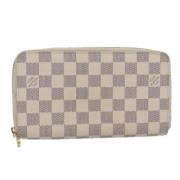 Pre-owned Canvas wallets Louis Vuitton Vintage , White , Dames