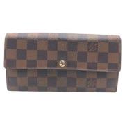 Pre-owned Canvas wallets Louis Vuitton Vintage , Brown , Dames