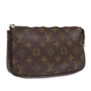 Pre-owned Canvas pouches Louis Vuitton Vintage , Brown , Dames