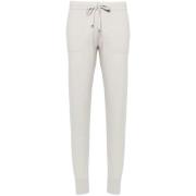 Groene Gebreide Broek met Tipping Eleventy , Beige , Dames