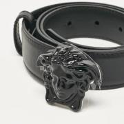 Pre-owned Leather belts Versace Pre-owned , Black , Dames