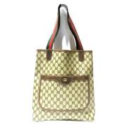 Pre-owned Canvas totes Gucci Vintage , Beige , Dames