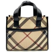 Pre-owned Canvas totes Burberry Vintage , Beige , Dames