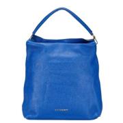 Pre-owned Leather handbags Burberry Vintage , Blue , Dames