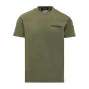 Logo Print T-Shirt Dsquared2 , Green , Heren