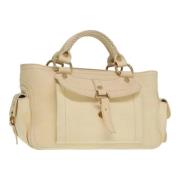 Pre-owned Leather handbags Celine Vintage , Beige , Dames