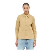 Geruite Omkeerbare Gewatteerde Jas Burberry , Beige , Dames