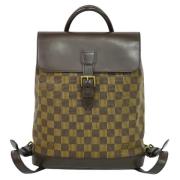 Pre-owned Canvas backpacks Louis Vuitton Vintage , Brown , Dames