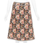 Pre-owned Silk bottoms Oscar De La Renta Pre-owned , Multicolor , Dame...