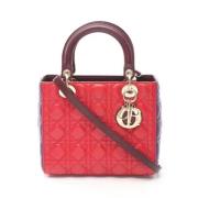 Pre-owned Leather dior-bags Dior Vintage , Red , Dames