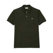 Militaire stijl poloshirt met korte mouwen Lacoste , Green , Heren