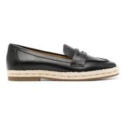 Zwarte Gesloten Espadrille Flats Michael Kors , Black , Dames