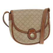 Pre-owned Canvas shoulder-bags Celine Vintage , Beige , Dames