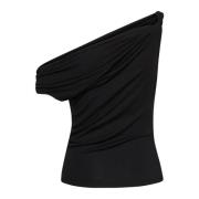 Elegante One-Shoulder Zwarte Top Blouse My Essential Wardrobe , Black ...