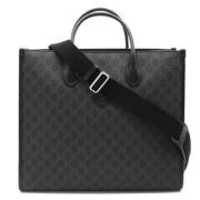 Pre-owned Canvas totes Gucci Vintage , Gray , Dames