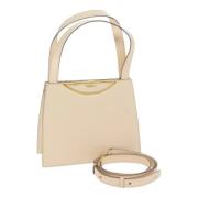 Pre-owned Leather handbags Celine Vintage , Beige , Dames