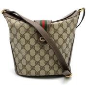 Pre-owned Canvas shoulder-bags Gucci Vintage , Brown , Dames