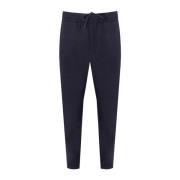 Navy Blue Reis Essentials Broek Emporio Armani , Blue , Heren