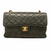 Pre-owned Leather chanel-bags Chanel Vintage , Black , Dames