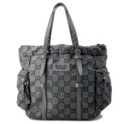 Pre-owned Leather totes Gucci Vintage , Black , Dames