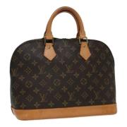 Pre-owned Canvas handbags Louis Vuitton Vintage , Brown , Dames