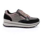 Winter Sleehak Sneakers met Rits Igi&Co , Black , Dames