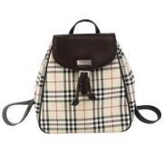 Pre-owned Canvas backpacks Burberry Vintage , Beige , Dames