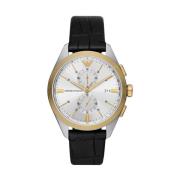 Gouden Herenhorloge Klassiek Elegant Emporio Armani , Yellow , Heren