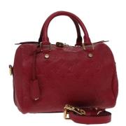 Pre-owned Leather handbags Louis Vuitton Vintage , Red , Dames