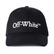 Bookish Logo Baseball Cap Zwart/Wit Off White , Black , Dames