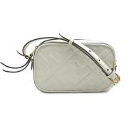 Pre-owned Leather crossbody-bags Fendi Vintage , White , Dames