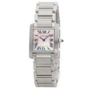 Pre-owned Glass watches Cartier Vintage , Pink , Dames