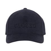 Verstelbare zonneklep met geborduurd logo Closed , Black , Heren