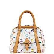 Pre-owned Canvas handbags Louis Vuitton Vintage , White , Dames