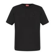 T-shirt T-Adjust-Slits-R17 Diesel , Black , Heren