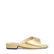 Stijlvolle Sandalen voor Zomeroutfits Gucci , Yellow , Dames