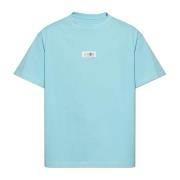 T-shirt met logopatch MM6 Maison Margiela , Blue , Heren