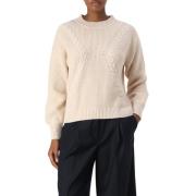 Beige Sweater Serena Stijl Guess , Beige , Dames