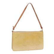 Pre-owned Leather clutches Louis Vuitton Vintage , Beige , Dames