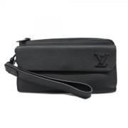 Pre-owned Fabric wallets Louis Vuitton Vintage , Black , Heren