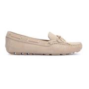 Dames comfortabele en tijdloze nubuck mocassins Kazar , Beige , Dames